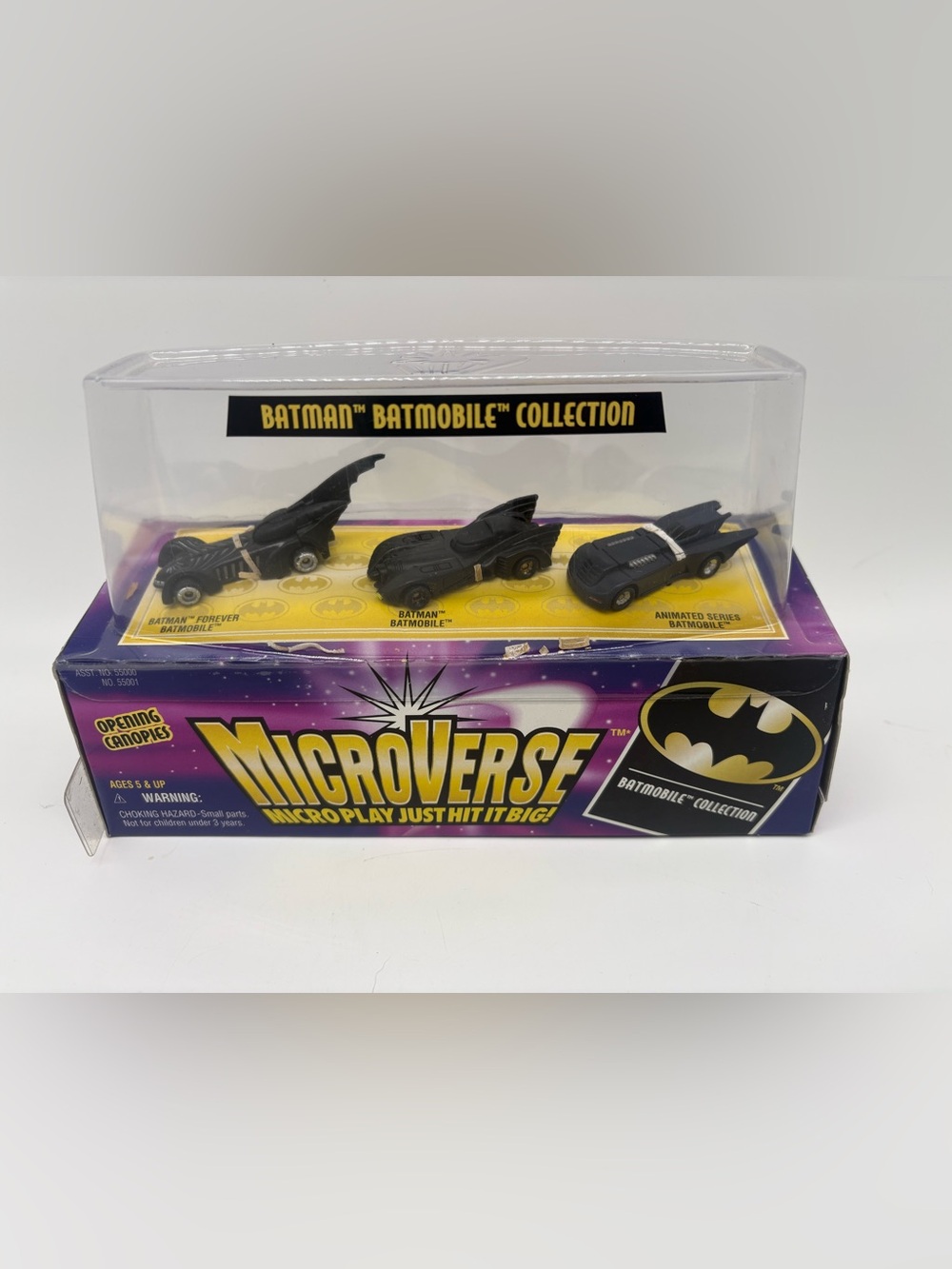 Batman Microverse Batmobiles toy cars 1996 die-cast New in box